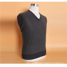 Yak Wool/Cashmere V Neck Pullover Long Sleeve Sweater/Clothes/Garment/Knitwear